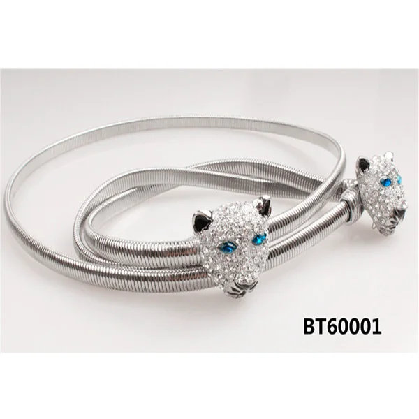 تصنيع المواد المستنفدة للأوزون مخصص الموضة نمط جديد سلسله معدنيه حزام مرن حزام للمراه تمتد المعادن الذهب الحزام