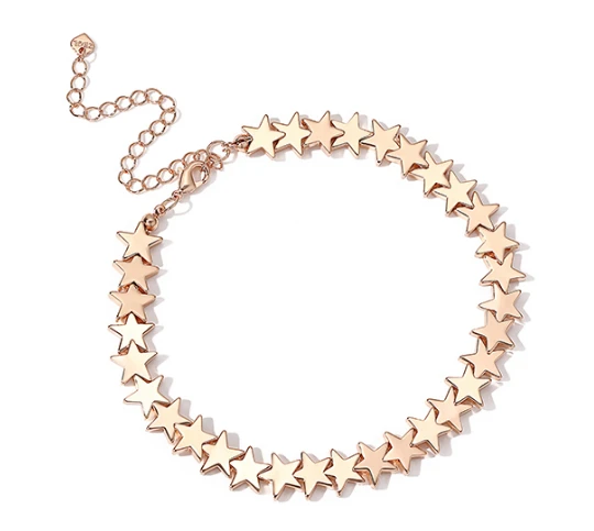 Personalized Eco Friendly Zinc Alloy Star Short Necklace Manufacturer in China