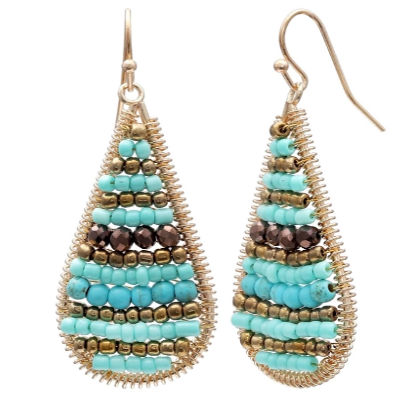 Precious Exquisite Classic Earrings Multi Color Drop Beads Earrings