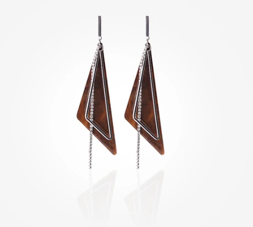 Professional Manufacturer Personal Korean Style Rhomboid Earrings for Woman
