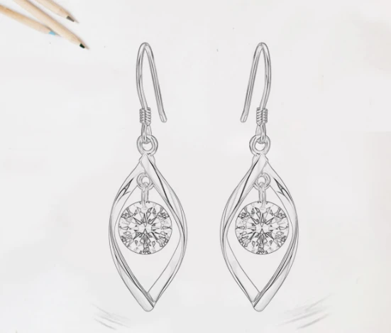 Professional Supplier Sterling Silver Long Stud Earring Factory in China