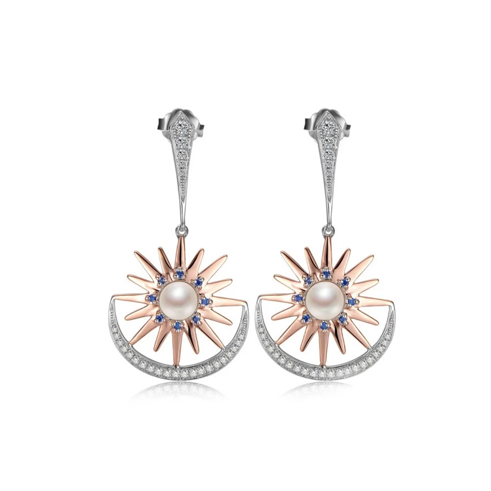 China Fashion costume jewelry made in china wholesale new style alloy pearl earring E1016 manufacturer
