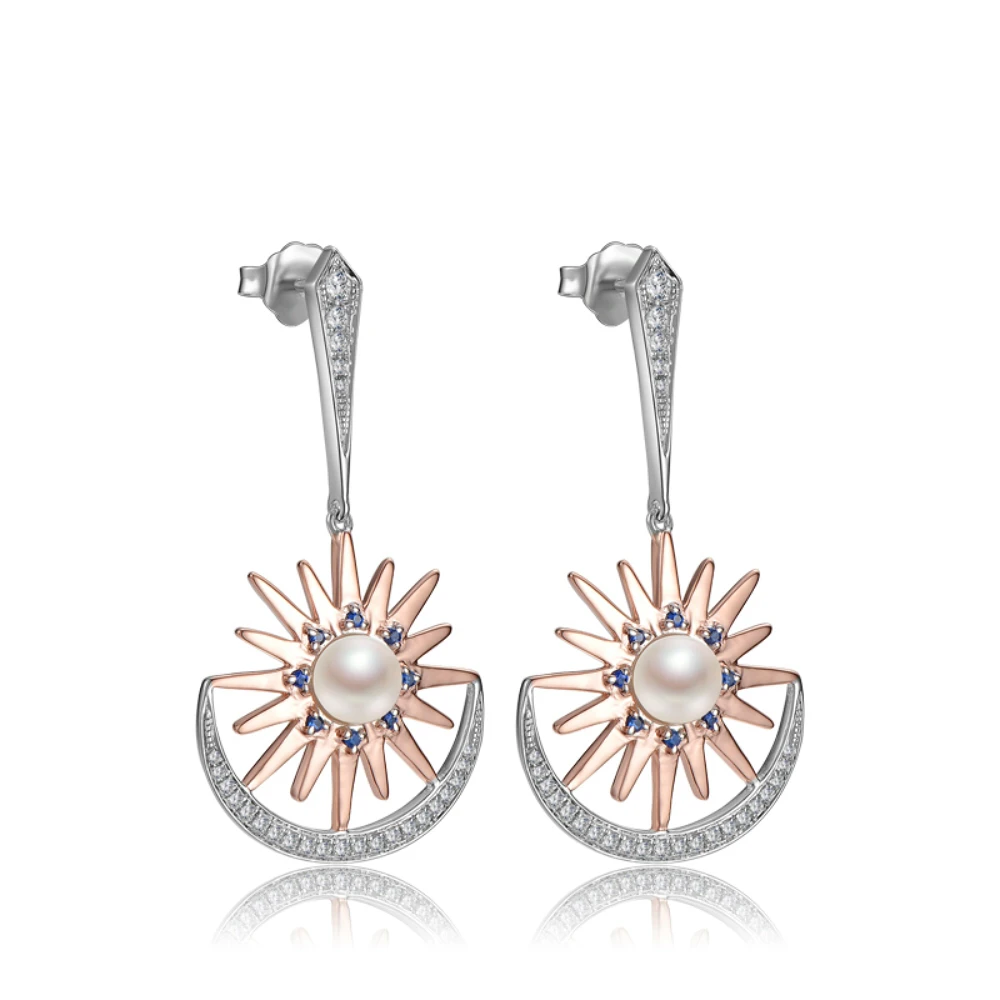 Fashion costume jewelry made in china wholesale new style alloy pearl earring E1016