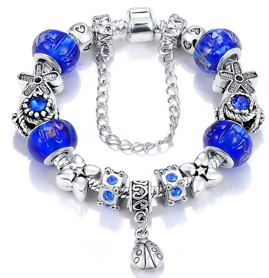 porcelana Silver Plated Brass Heart Bead Pearl Charm Bracelet for Women Original DIY Beads China Jewelry Factory fabricante