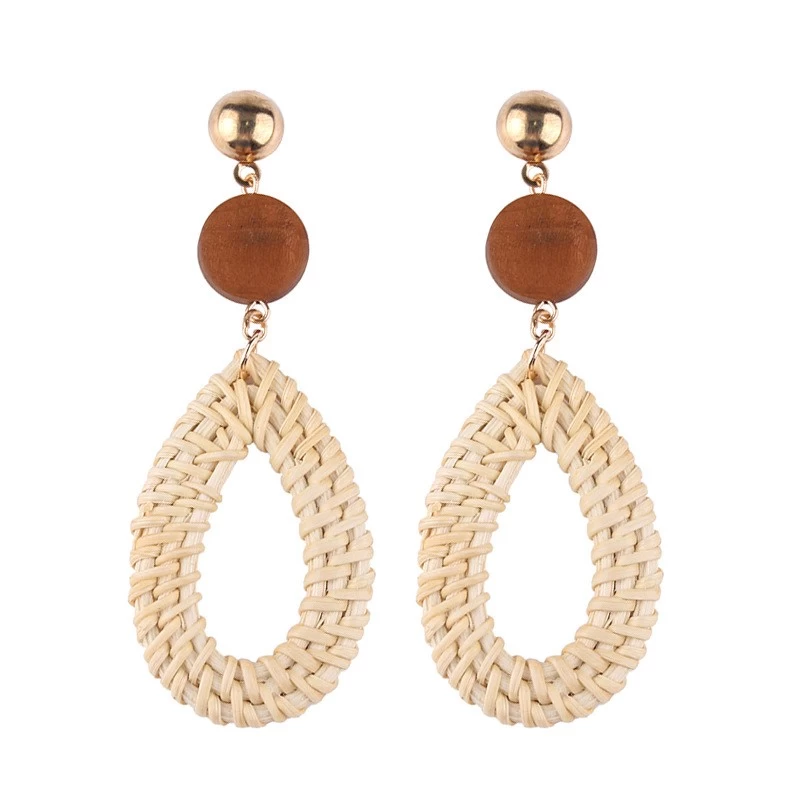 China Special New Drop Earring Jewelry Wooden Long Fashion Earrings manufacturer