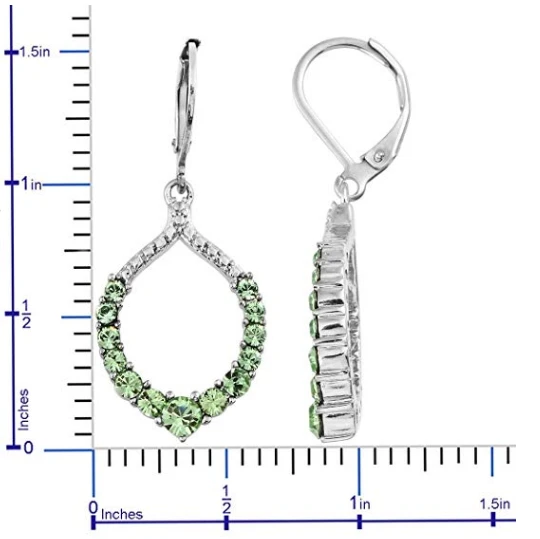 Stainless Steel Lever Back Drop Fashion Earrings For Women