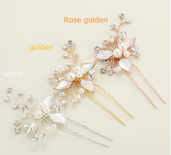 The Czech diamond bridal women hair wedding hair pins manufacturer in China