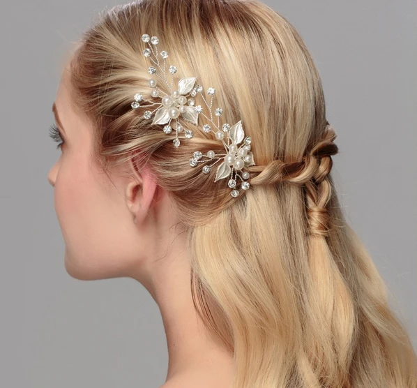 The Czech diamond bridal women hair wedding hair pins manufacturer in China