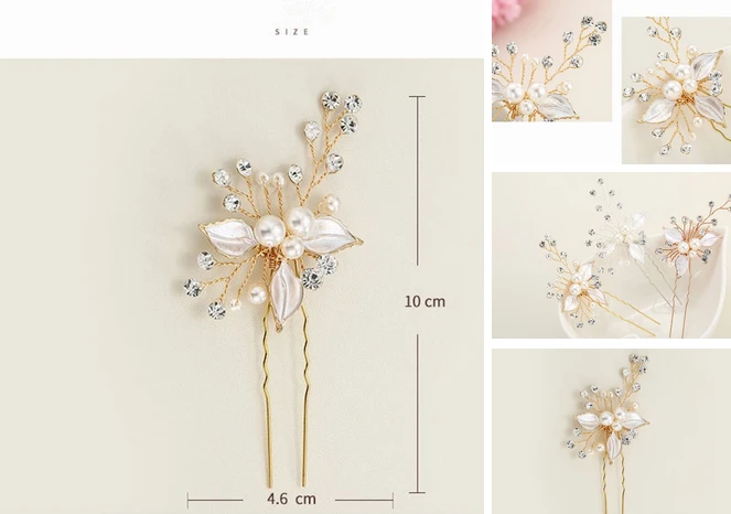 The Czech diamond bridal women hair wedding hair pins manufacturer in China