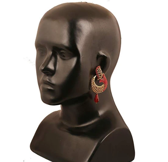 Touchstone jewelry earrings in antique gold tone for women