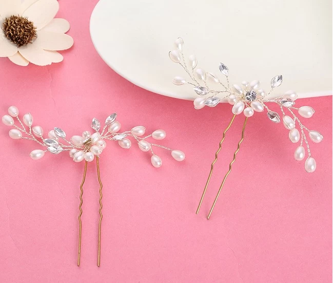 porcelana Wedding accessories bride hairpin hair accessories pearl pin manufacturer in China fabricante