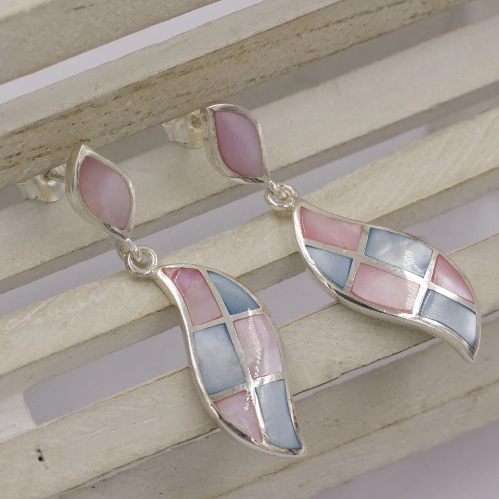 Wedding stud jewelry custom made 925 Sterling silver Dangle earring