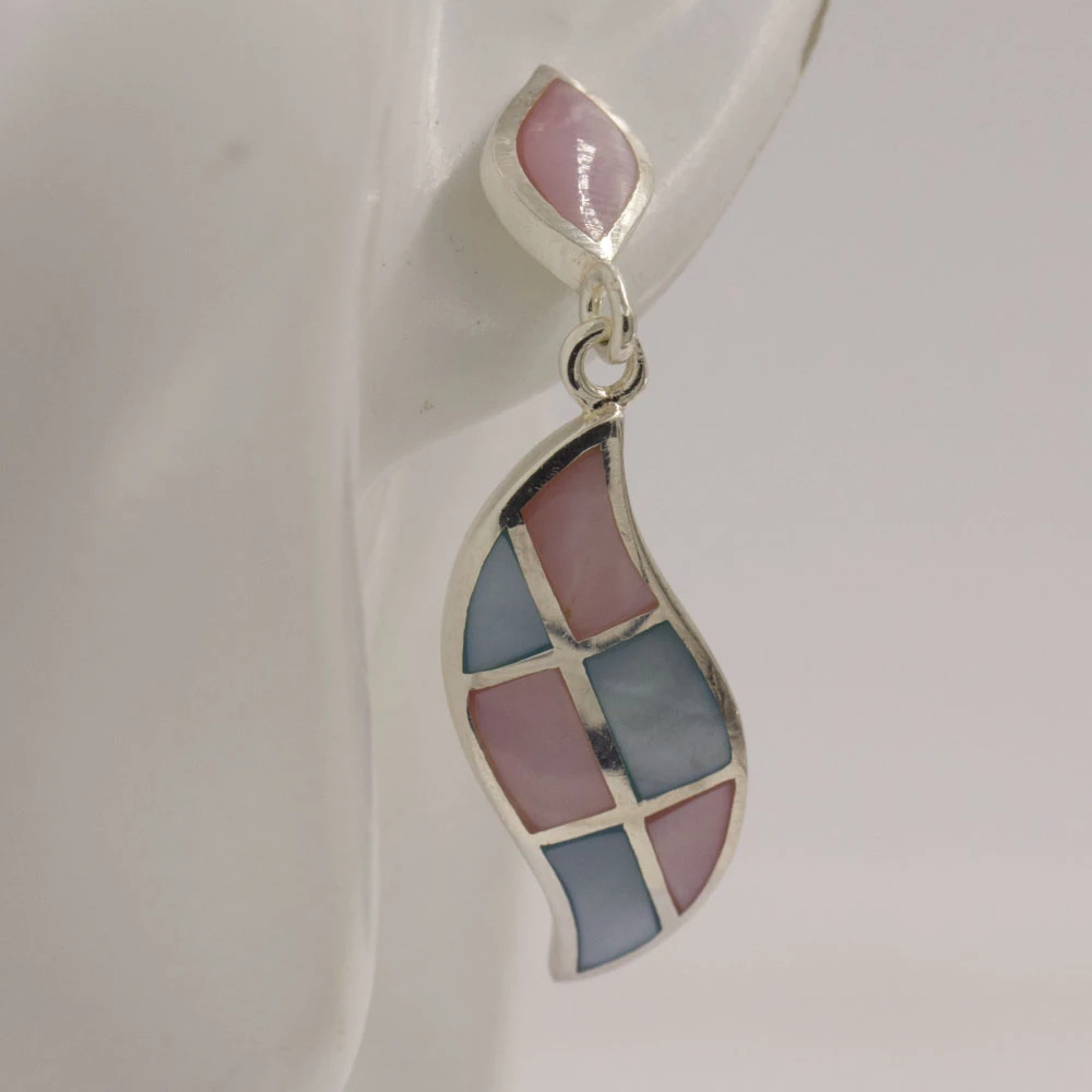 Wedding stud jewelry custom made 925 Sterling silver Dangle earring