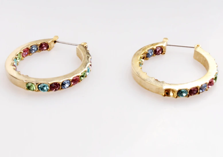 Wholesale 14k Earring Plated Gold Copper Earring Best Selling Woman Hoops Earrings