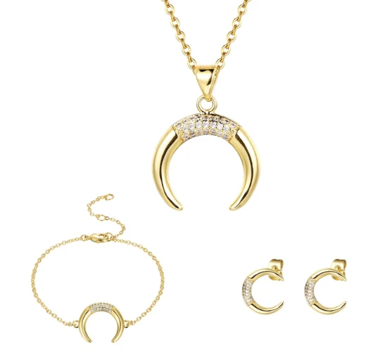 Wholesale 18k gold plated jewelry dubai women wedding bridal jewelry set