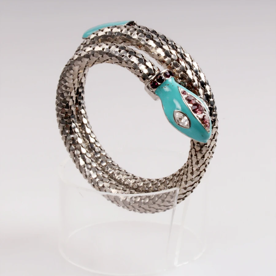 Wholesale China Fashion Jewelry 18k Gold Plated Bangles Latest Design Snake Chain Bracelets Bangle Silver charm bracelet wholesale