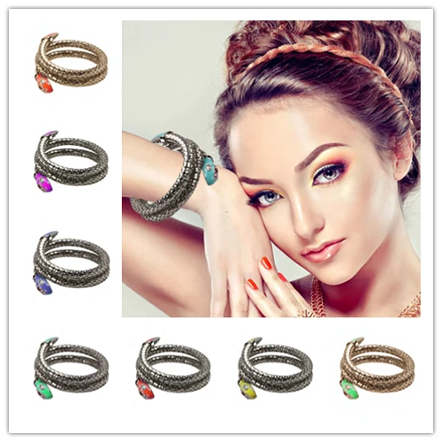 Wholesale China Fashion Jewelry 18k Gold Plated Bangles Latest Design Snake Chain Bracelets Bangle Silver charm bracelet wholesale