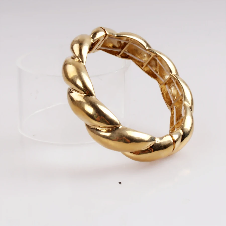 Wholesale fashion jewelry gorgeous Europe and America sweet jewelry simple crystal gold bracelet bangle