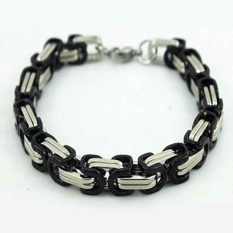 中国批发手链高品质男士316升不锈钢手链, 钛首饰新手镯
