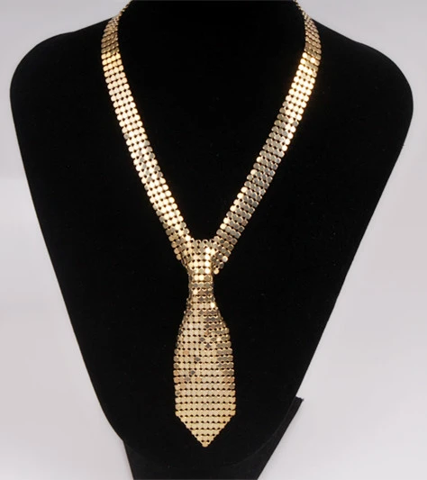 Women Alloy Crystal Necklace  Wedding Jewelry Tie Style Necklaces Jewelry Accessories