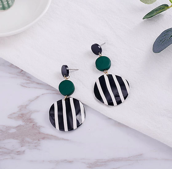 China Zinc Alloy PMMA Sandalwood Earring Manufacturer from China manufacturer