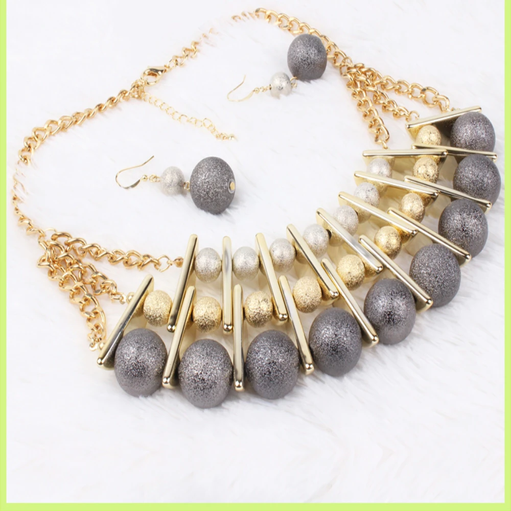 Fashion Factory neueste Design elegante Perle Halskette Set Charm Schmuck n1006