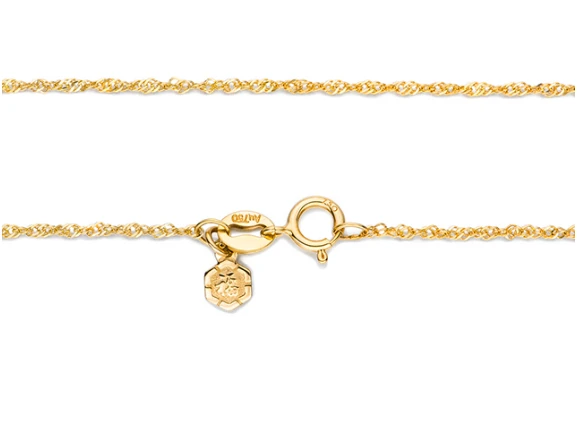 professional manufacturer 100% 18k gold chain necklace for woman