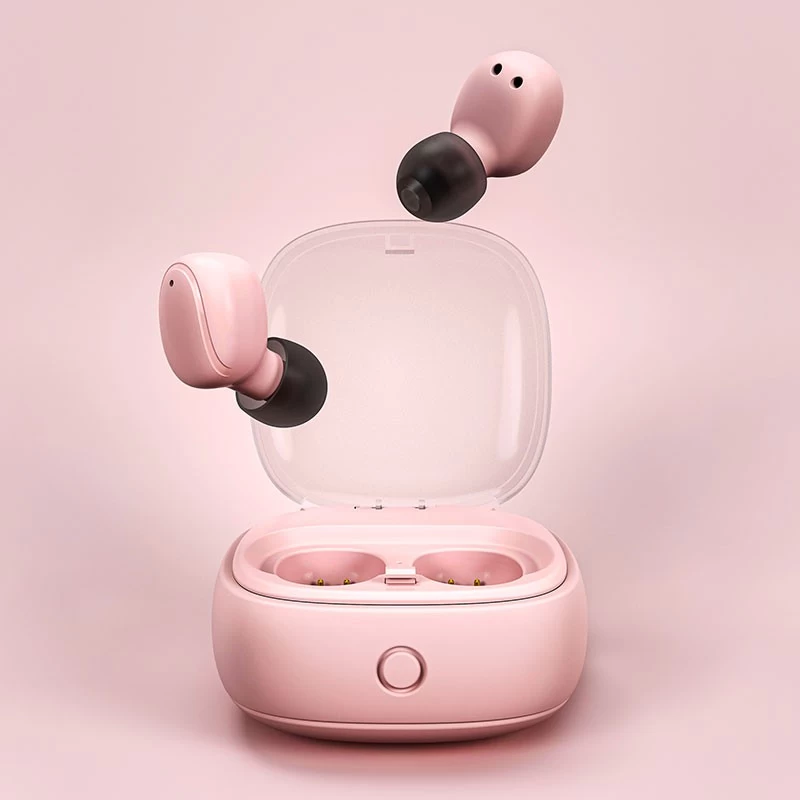 Çin Custom appearance logo Bluetooth 5.0 TWS cute women mini earbuds headphones wireless bluetooth earphones Handsfree Waterproof üretici firma