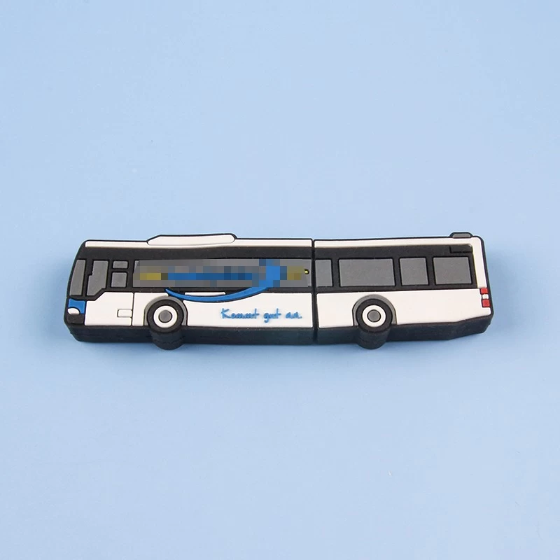 porcelana Custom logo bus shape promotional gift items corporate gift portable business gift usb disk usb flash drive memory stick fabricante