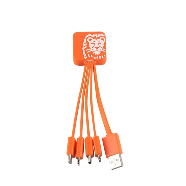 Chiny Indywidualny kabel wielokrotnego ładowania 4 w 1 USB marki Lion na prezent firmowy producent
