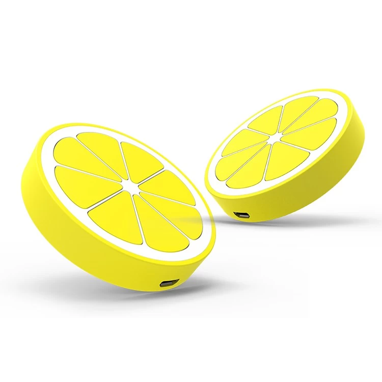 China O limão moldou o fabricante rápido sem fio da almofada do carregador do telefone do PVC do OEM fabricante