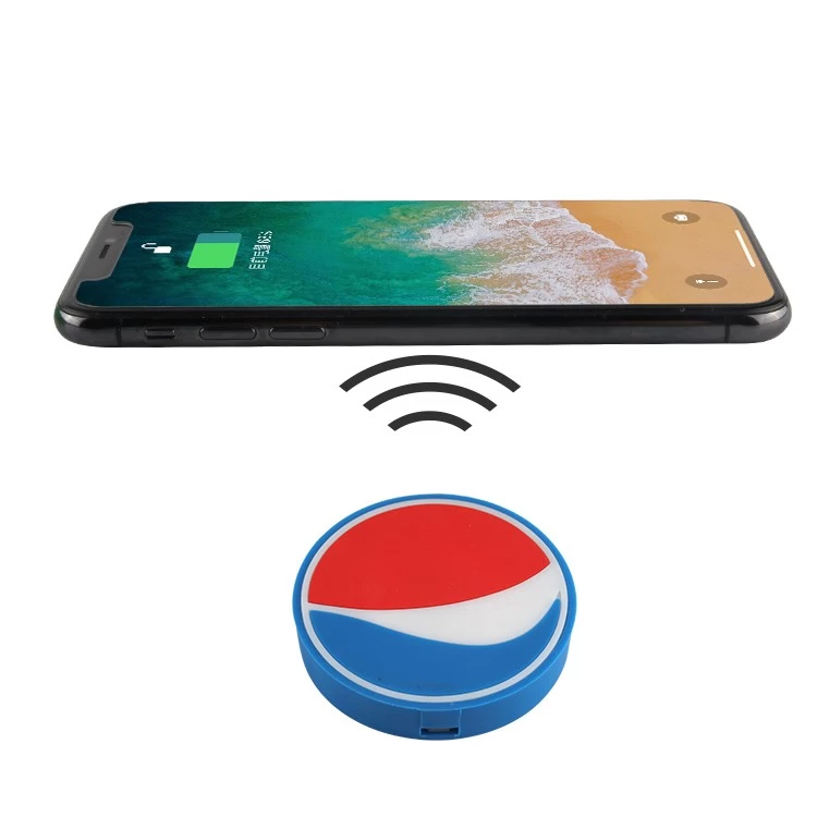 China Pepsi personalizado em forma de 5W sem fio cobrando pad carregador fabricante
