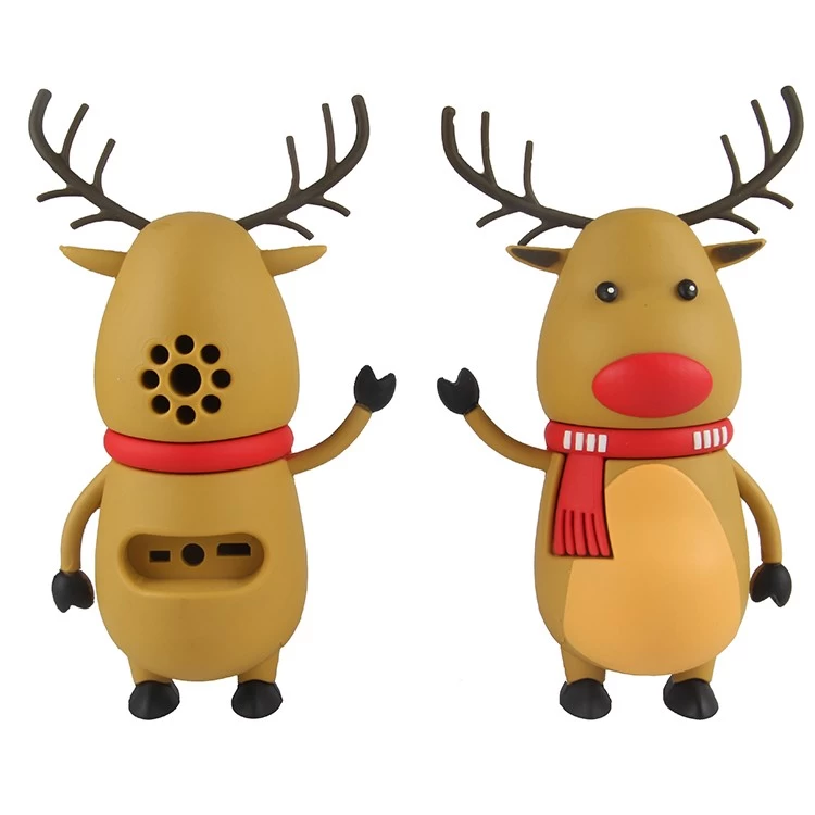 China Portable bluetooth speakers with customized elk-shaped logo for gifts manufacturer