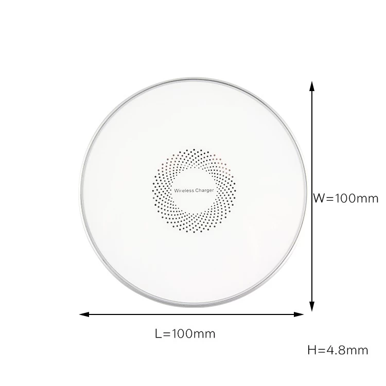 China Shenzhen 10w fast custom logo design metal wireless charger pad manufacturer