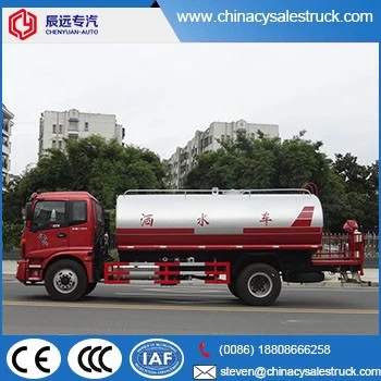 شاحنة صهريج تخزين المياه Auman سعة 12000 ليتر مضخة مياه شاحنة