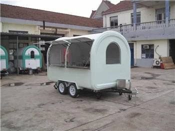Cheaper price mobile Ice cream fast food trailer supplier in china
