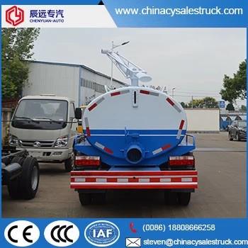 DFAC 4X2 3-4cbm small supplier ng fecal suction truck