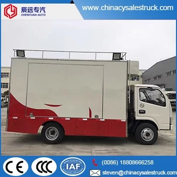 Dongfeng 4x2 proveedor de camión de comida rápida, precio de camión de comida móvil