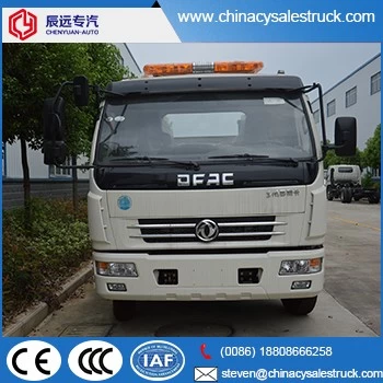 Dongfeng 5 tons wrecker truck in diesel flatbed trailer tow truck for sale