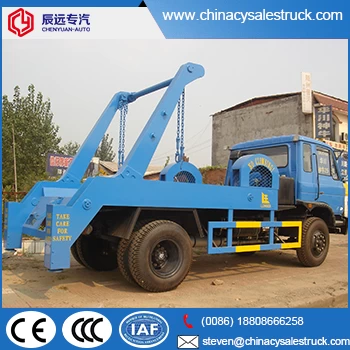 Dongfeng brand 10cbm self loading and unloading refuse waste collector garbage truck manufactures