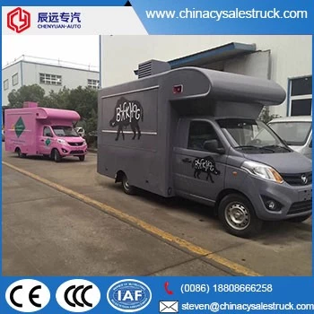 Foton brand black small food truck for sale