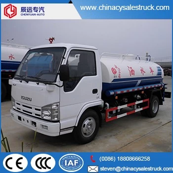 Proveedor de camiones de agua ISUZU Marca 5cbm tanque de agua en China