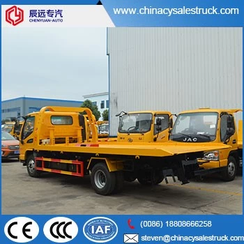 JAC 4X2 rhd flatbed wrecker tow truck for sale