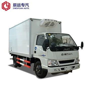 JMC 3cbm雪卡车，中国冰箱厢式货车供应商