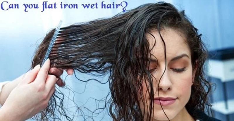 Can you use a shop flat iron on damp hair