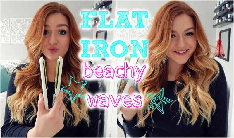 Beach curls with outlet flat iron