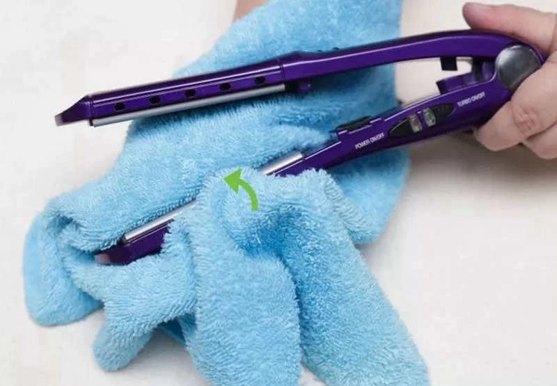 How to clean on sale residue off flat iron