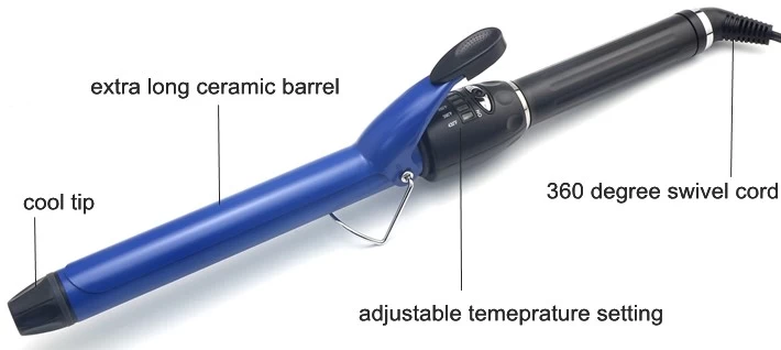 Hot shot tools on sale blue titanium curling iron