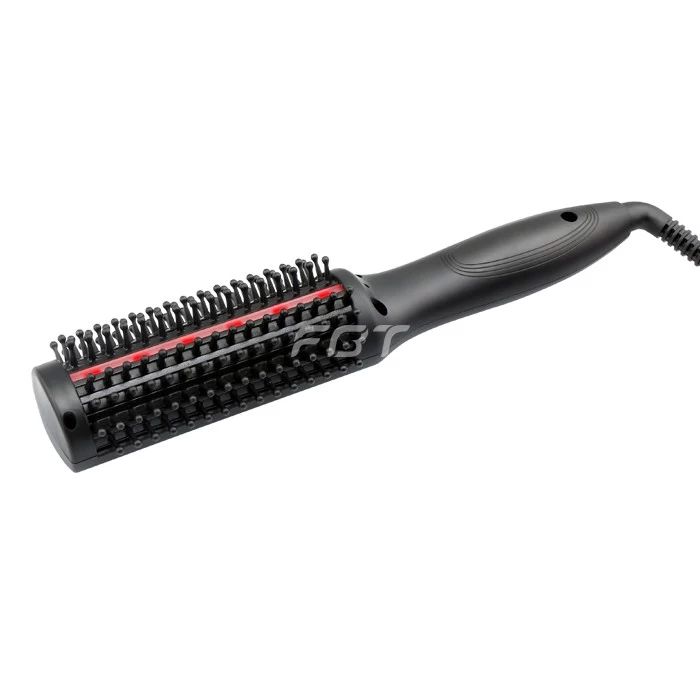 Wholesale electrical ulstrasonic infrared hair straightening brush F998BA