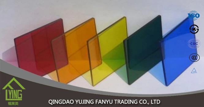 中国 10 毫米有色玻璃板材与 CE & ISO 证书 制造商